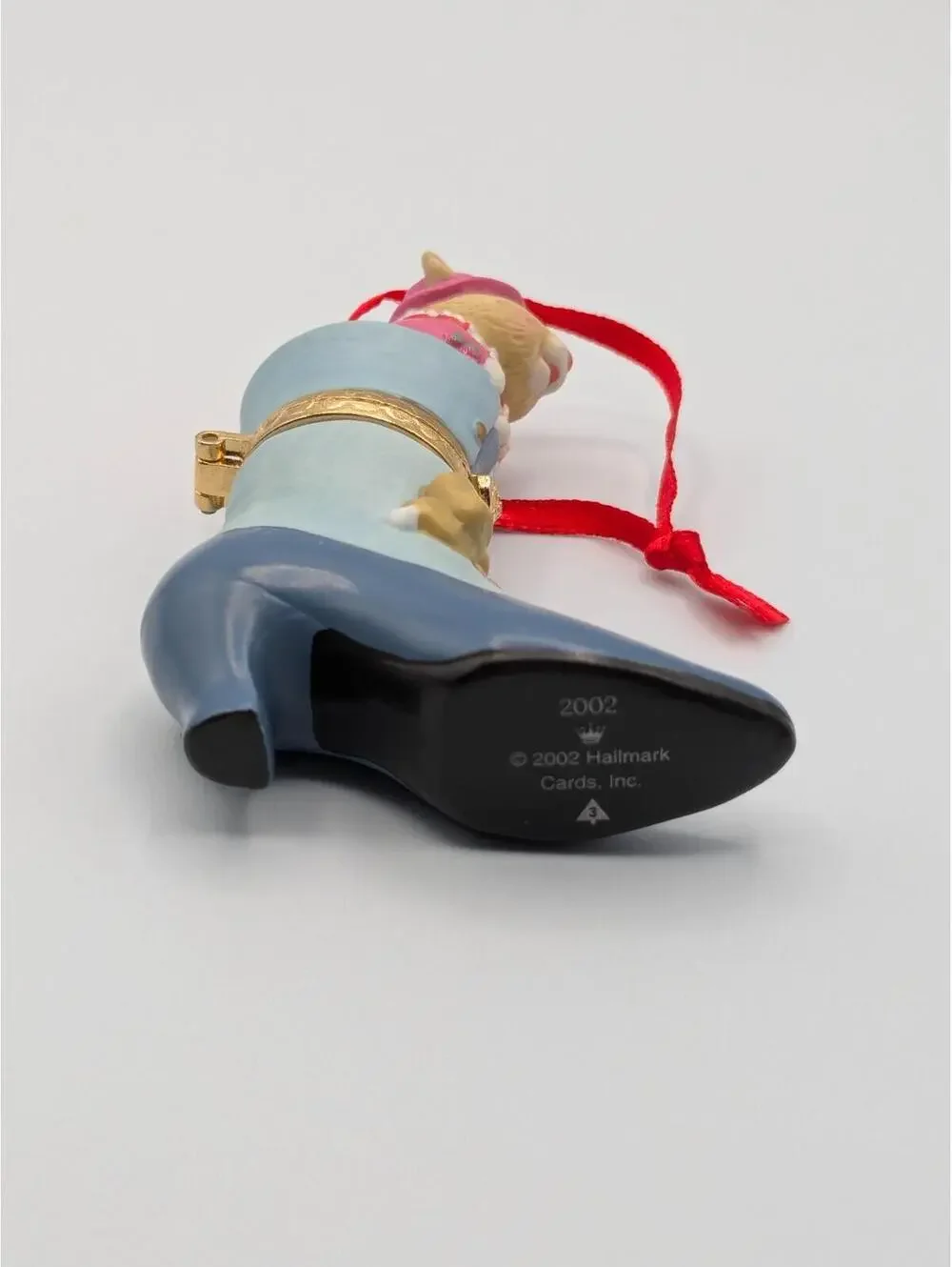 Hallmark Keepsake Fashion Afoot 2002, 3rd Final in the Series Porcelain Ornament